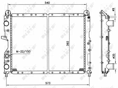 Radiators, Motora dzesēšanas sistēma NRF 54501 4