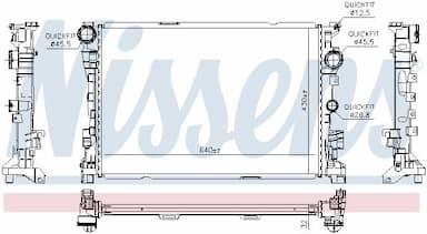 Radiators, Motora dzesēšanas sistēma NISSENS 67190 6