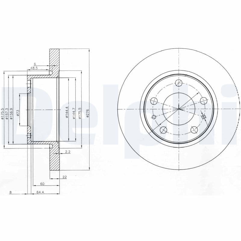 Bremžu diski DELPHI BG3752 1