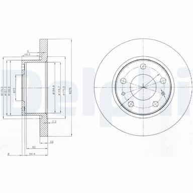 Bremžu diski DELPHI BG3752 1