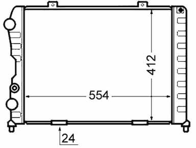 Radiators, Motora dzesēšanas sistēma MAHLE CR 1408 000S 2