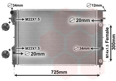 Radiators, Motora dzesēšanas sistēma VAN WEZEL 37002193 1