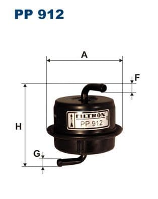 Degvielas filtrs FILTRON PP 912 1