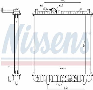 Radiators, Motora dzesēšanas sistēma NISSENS 630787 5