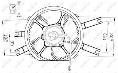 Ventilators, Motora dzesēšanas sistēma NRF 47554 3