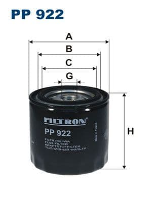 Degvielas filtrs FILTRON PP 922 1