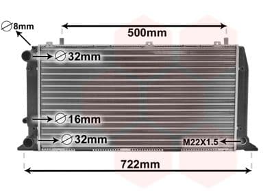 Radiators, Motora dzesēšanas sistēma VAN WEZEL 03002047 1