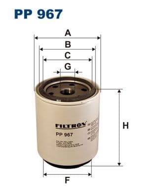 Degvielas filtrs FILTRON PP 967 1