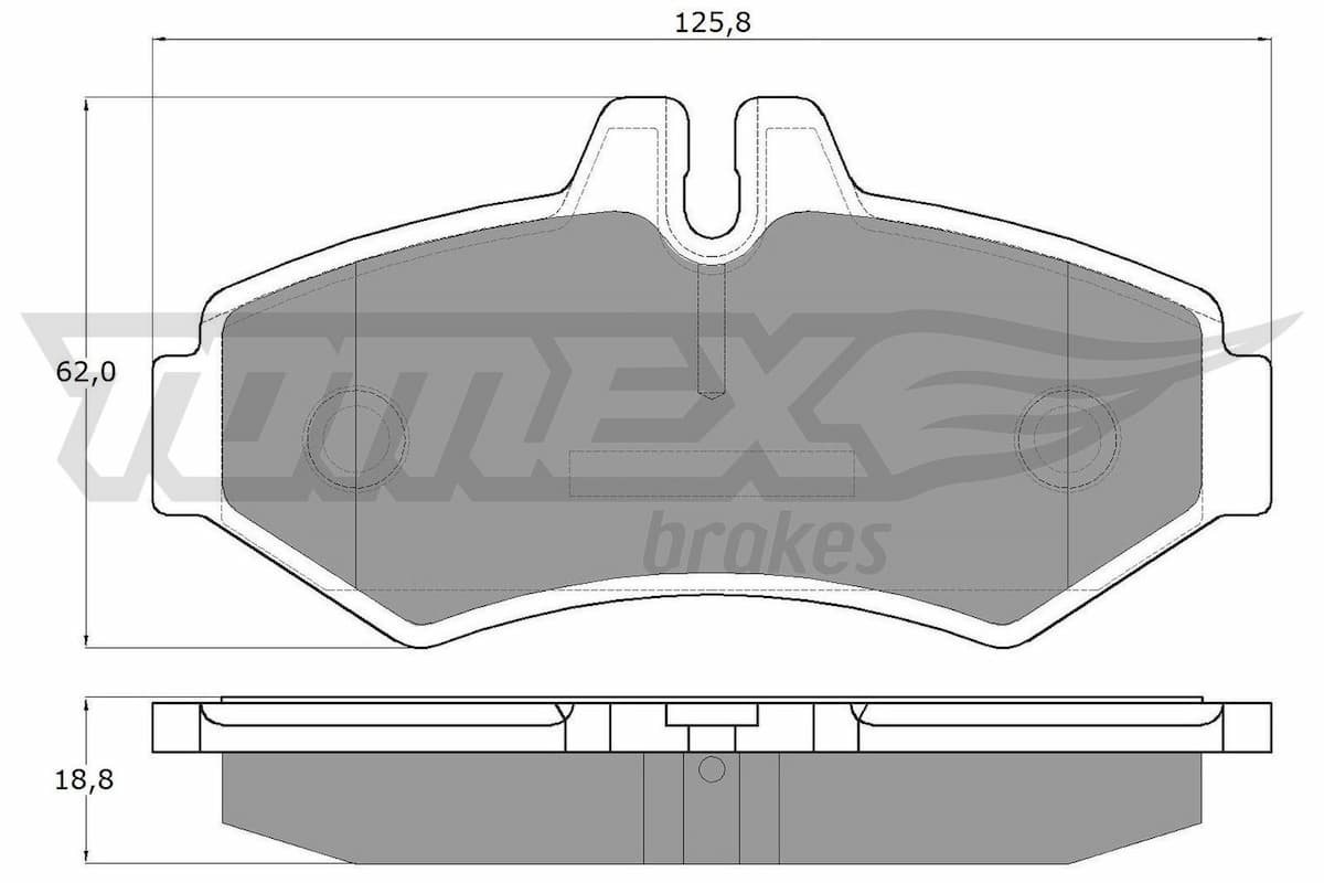 Bremžu uzliku kompl., Disku bremzes TOMEX Brakes TX 12-34 1