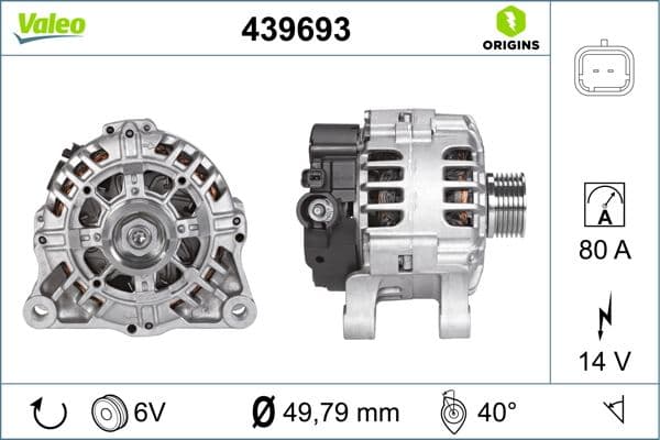 Ģenerators VALEO 439693 1