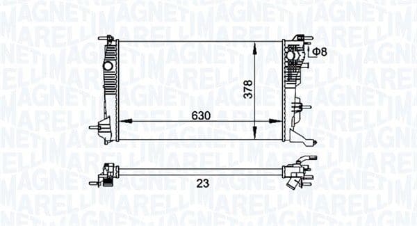 Radiators, Motora dzesēšanas sistēma MAGNETI MARELLI 350213158300 1