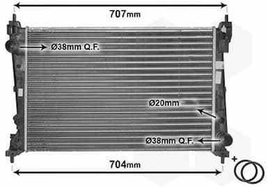 Radiators, Motora dzesēšanas sistēma VAN WEZEL 17002312 1