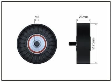 Spriegotājrullītis, Ķīļrievu siksna CAFFARO 200-98 1