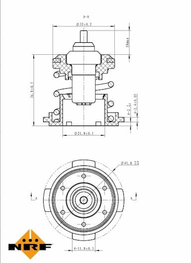 Termostats, Dzesēšanas šķidrums NRF 725225 5