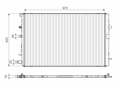 Radiators, Motora dzesēšanas sistēma VALEO 701395 1