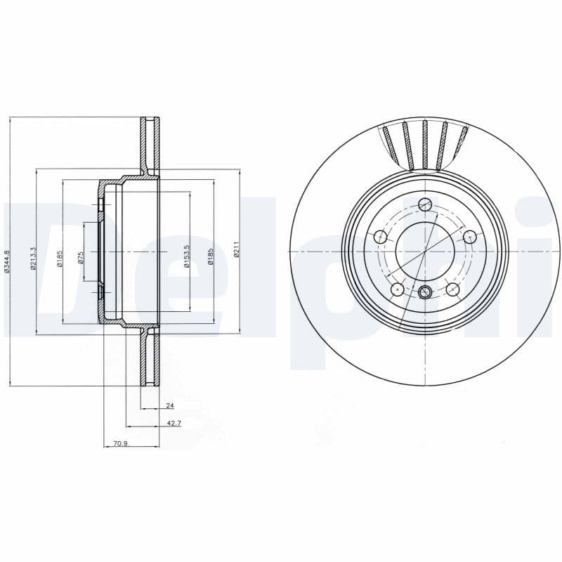 Bremžu diski DELPHI BG9064 1