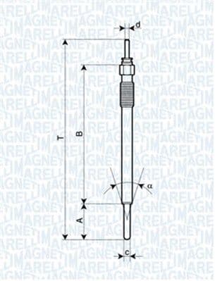 Kvēlsvece MAGNETI MARELLI 062900091304 1
