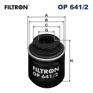 Eļļas filtrs FILTRON OP 641/2 1