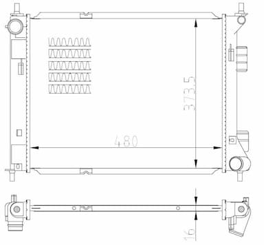 Radiators, Motora dzesēšanas sistēma NRF 59315 1