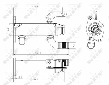 Radiators, Izplūdes gāzu recirkulācija NRF 48006 5