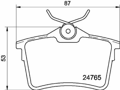 Bremžu uzliku kompl., Disku bremzes HELLA 8DB 355 014-081 1