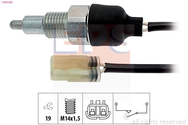 Slēdzis, Atpakaļgaitas signāla lukturis EPS 1.860.255 1