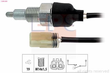 Slēdzis, Atpakaļgaitas signāla lukturis EPS 1.860.255 1