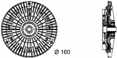 Sajūgs, Radiatora ventilators MAHLE CFC 52 000P 2