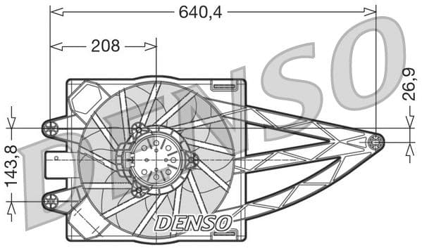 Ventilators, Motora dzesēšanas sistēma DENSO DER09018 1