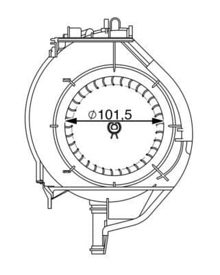Salona ventilators MAHLE AB 266 000S 2