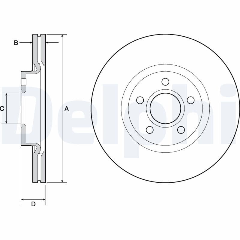 Bremžu diski DELPHI BG4676C 1