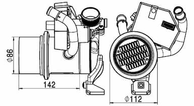 Radiators, Izplūdes gāzu recirkulācija MAHLE CE 5 000P 2