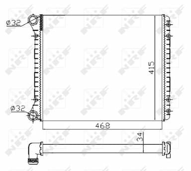 Radiators, Motora dzesēšanas sistēma NRF 58258A 5