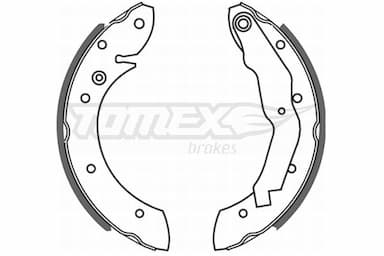 Bremžu loku komplekts TOMEX Brakes TX 21-33 1