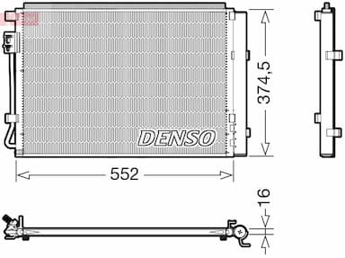 Kondensators, Gaisa kond. sistēma DENSO DCN41017 1