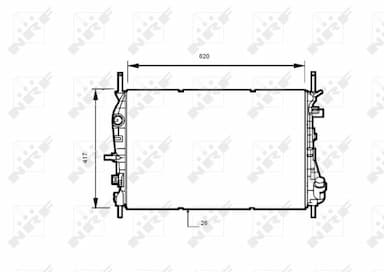 Radiators, Motora dzesēšanas sistēma NRF 53741 4