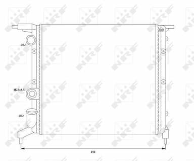 Radiators, Motora dzesēšanas sistēma NRF 58785 4