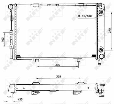 Radiators, Motora dzesēšanas sistēma NRF 516580 1