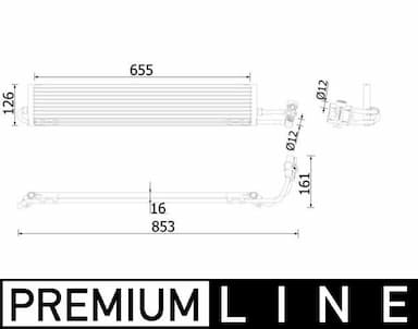 Eļļas radiators, Automātiskā pārnesumkārba MAHLE CLC 234 000P 1