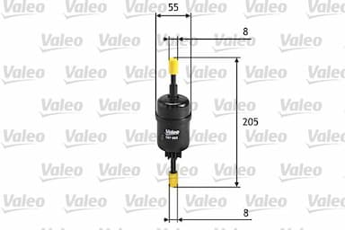 Degvielas filtrs VALEO 587023 1