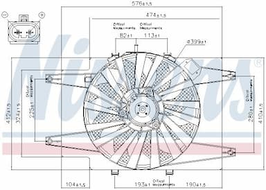 Ventilators, Motora dzesēšanas sistēma NISSENS 85103 6