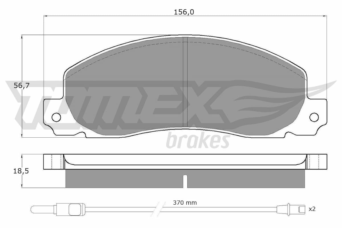 Bremžu uzliku kompl., Disku bremzes TOMEX Brakes TX 11-65 1