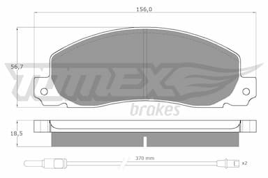 Bremžu uzliku kompl., Disku bremzes TOMEX Brakes TX 11-65 1