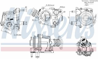 Izpl. gāzu recirkulācijas vārsts NISSENS 98424 1