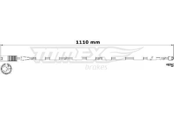 Indikators, Bremžu uzliku nodilums TOMEX Brakes TX 31-16 1