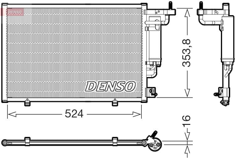 Kondensators, Gaisa kond. sistēma DENSO DCN10059 1