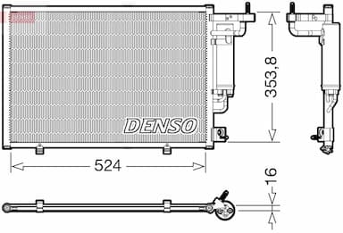 Kondensators, Gaisa kond. sistēma DENSO DCN10059 1