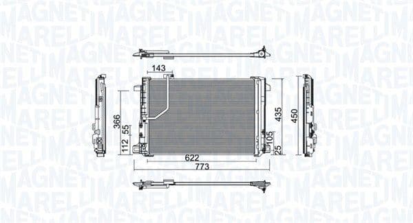 Kondensators, Gaisa kond. sistēma MAGNETI MARELLI 350203755000 1