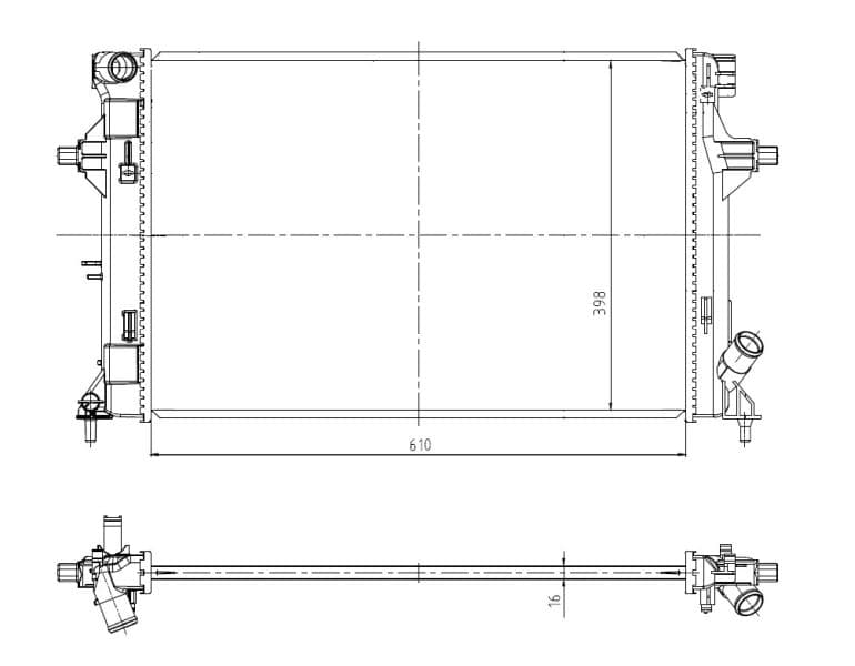 Radiators, Motora dzesēšanas sistēma NRF 550035 1