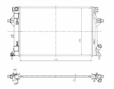 Radiators, Motora dzesēšanas sistēma NRF 550035 1